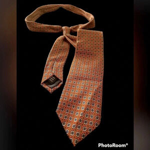 Polo By Ralph Lauren Made in Italy  Geo Silk Printed Tie